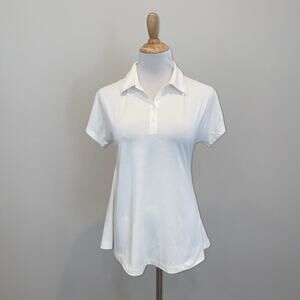 Uniqlo X Theory Ivory Polo Shirt Short Sleeve Size XS